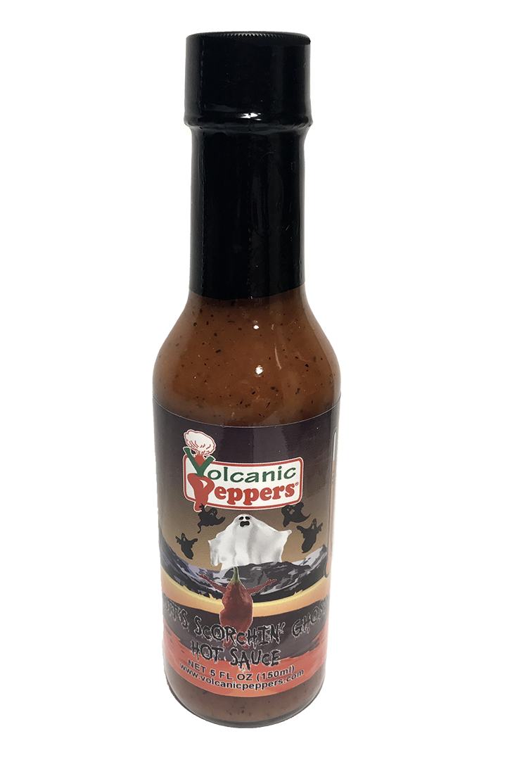 Volcanic Peppers - Scott's Scorchin' Ghost Pepper Sauce