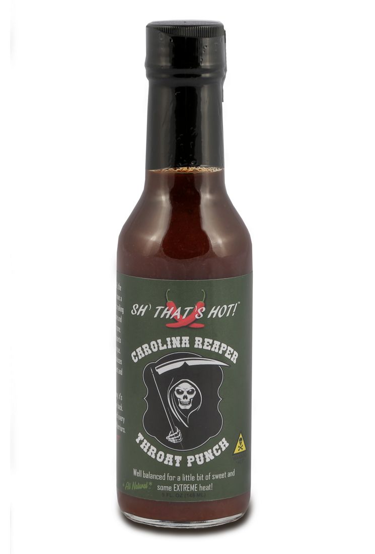 SH' THAT'S HOT! - Carolina Reaper Throat Punch