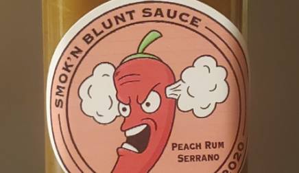 Smok'N Blunt Sauce - Peach Rum Serrano 